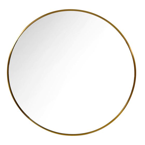 90cm MODENA GOLD ROUND WALL MIRROR