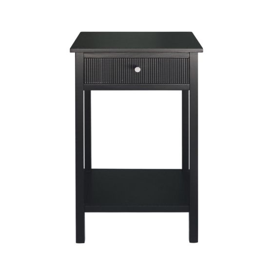 LINDON 1 DRAWER END TABLE BLACK