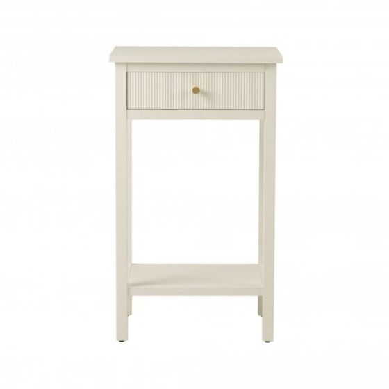 LINDON 1 DRAWER END TABLE WHITE