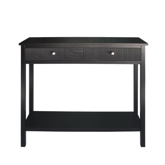 LINDON 2 DRAWER CONSOLE TABLE BLACK