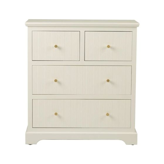 LINDON 4 DRAWER CHEST CABINET WHITE