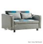 ASPEN SOFA BED TEAL / GREY