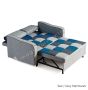 ASPEN SOFA BED TEAL / GREY