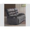 SAVOY GREY E/RECLINING 3 SEATER SOFA