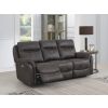 CLAREMONT GREY 3 SEATER E/RECLINING SOFA