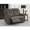 HARROGATE BROWN 2 SEATER E/RECLINING SOFA