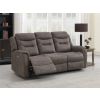 HARROGATE BROWN 3 SEATER E/RECLINING SOFA