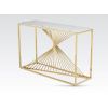 CALABRIA CONSOLE TABLE - GOLD / STONE