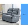 WINDSOR ST/BLUE E/RECLINING 2 SEATER SOFA