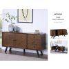 NEVADA 2 DOOR / 3 DWR SIDEBOARD