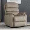 SAVOY TAUPE E/RECLINING ARMCHAIR