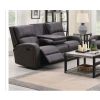 SILVERTON GREY 3 SEATER RECLINING SOFA w/ CONSOLE