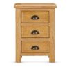 LUGANO OAK 3 DWR BEDSIDE CHEST