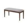 ORLANDO WALNUT DINING BENCH