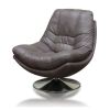 AXIS DARK GREY SWIVEL ARMCHAIR