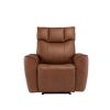 DOLFINO TAN LEATHER ARMCHAIR - E/RECLINING