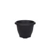 33cm VENETIAN ROUND PLANTER BLACK