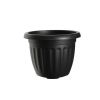 30cm ROUND ATHENS PLANTER BLACK