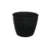 50cm BLACK BARREL PLANTER