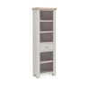 SALCOMBE SLIM BOOKCASE - LT GREY