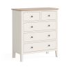 MARLOW 3+2 DWR CHEST - COCONUT WHITE