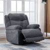 HERBERT E/RECLINING ARMCHAIR - DARK GREY