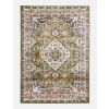 120x170 AZIZA MEDALLION GREEN RUG