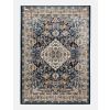 120x170 AZIZA MEDALLION NAVY RUG