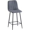 LARA GREY FABRIC COUNTER STOOL