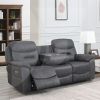 LEROY GREY 3 SEATER ELECTRIC RECLINING SOFA