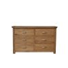 MANHATTAN OAK 6 DWR WIDE CHEST