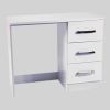 MIAMI WHITE 3 DWR DRESSING TABLE - B HANDLE