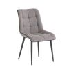 PICASSO GREY FABRIC DINING CHAIR w/ GREY LEGS