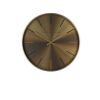 30cm GOLD BAKER AND BROWN METALLIC WALL CLOCK 