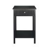 LINDON 1 DRAWER END TABLE BLACK