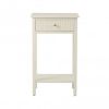 LINDON 1 DRAWER END TABLE WHITE