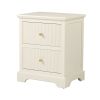 LINDON 2 DRAWER BEDSIDE CABINET WHITE