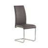 MONACO GREY DINING CHAIR w/ CHROME LEGS