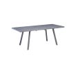 PICASSO 1.6m (0.4m) EXT DINING TABLE - DARK RHINE