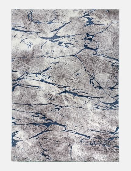 120x170 GLITZ MARBLE BLUE RUG