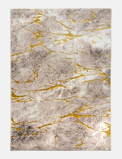 120x170 GLITZ MARBLE OCHRE RUG