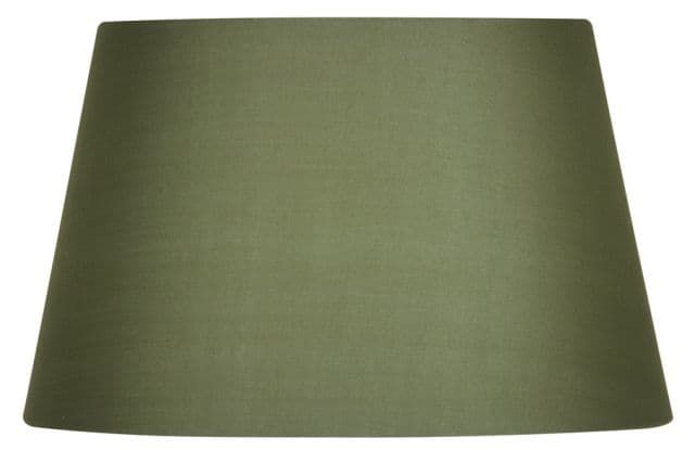 14" SAGE GREEN COTTON DRUM SHADE