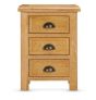 LUGANO OAK 3 DWR BEDSIDE CHEST