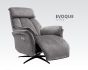 EVOQUE GREY FABRIC E/RELAXER CHAIR