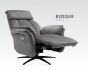 EVOQUE GREY FABRIC E/RELAXER CHAIR