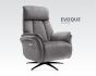 EVOQUE GREY FABRIC E/RELAXER CHAIR