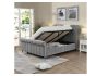 4'6 CARLOW GREY SIDE OPEN GAS LIFT BEDSTEAD