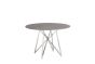 JENNIS 1.2m GREY SET - RND DINING TABLE w/ JASPER GREY / LT GREY CHAIRS