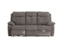 SOPHIA GRAPHITE FABRIC 3 SEATER E/RECLINING SOFA