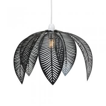 BLACK PALM LEAVES NON ELEC PENDANT SHADE